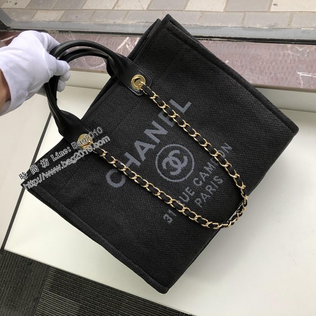 Chanel專櫃新款購物包女包 66941 香奈兒小牛皮沙灘包托特購物袋 djc5800